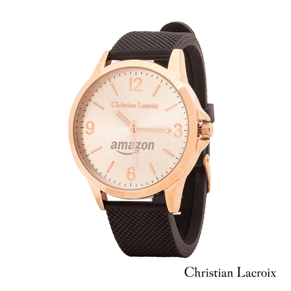 The Christian Lacroix® Lorem Watch in black or rose gold ... from ASI 84592 St Regis Group