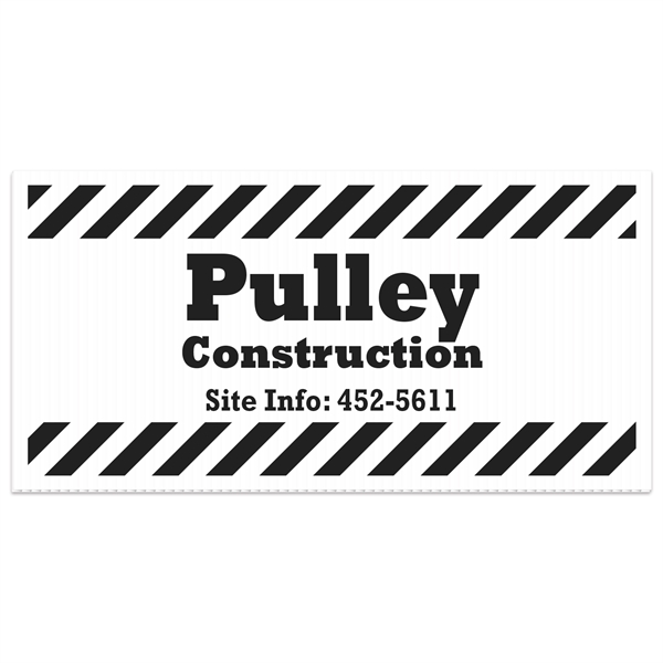 Corrugated Yard Sign (12" x 24")... from ASI 56950 Gill Studios Inc / Gill-Line®