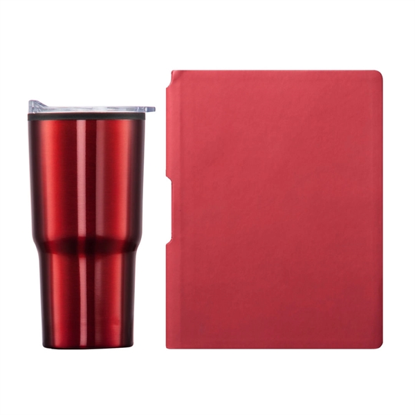 Eccolo® Groove Journal/Bexley Tumbler Gift Set... from ASI 84592 St Regis Group
