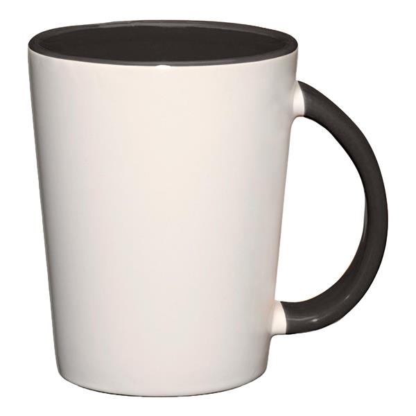 White ceramic mug with colored interior and handle.... from ASI 61125 Hit Promotional Products / Hit (R)