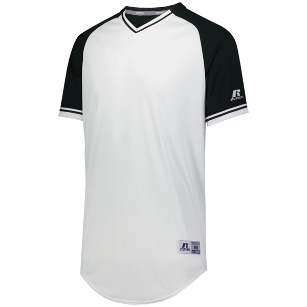 Youth Baseball V-Neck Jersey with 100% polyester double knit with color... from ASI 37461 Augusta Sportswear