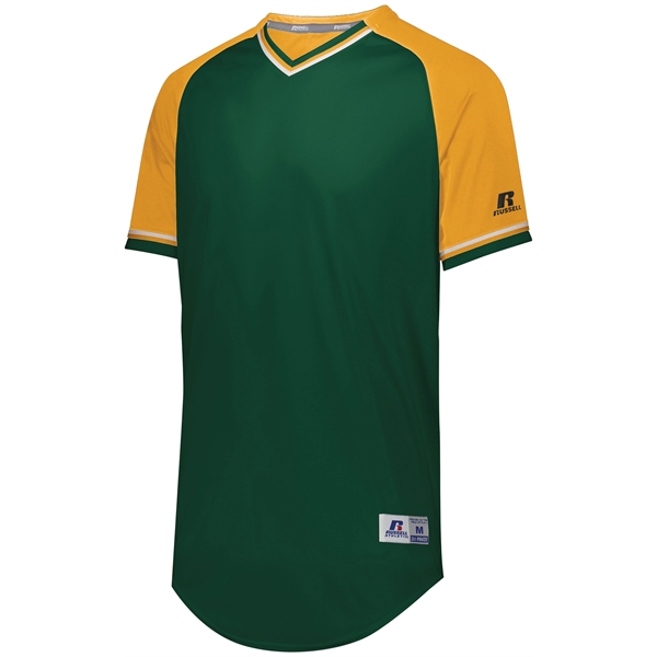 Youth Baseball V-Neck Jersey with 100% polyester double knit with color... from ASI 37461 Augusta Sportswear