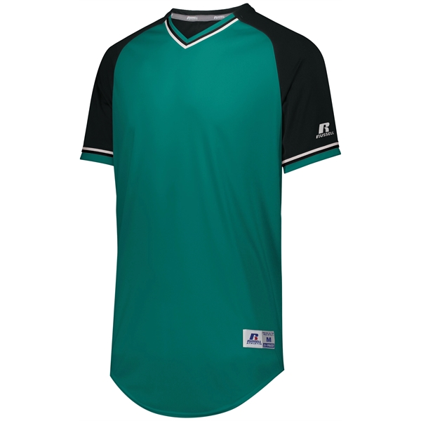 Youth Baseball V-Neck Jersey with 100% polyester double knit with color... from ASI 37461 Augusta Sportswear