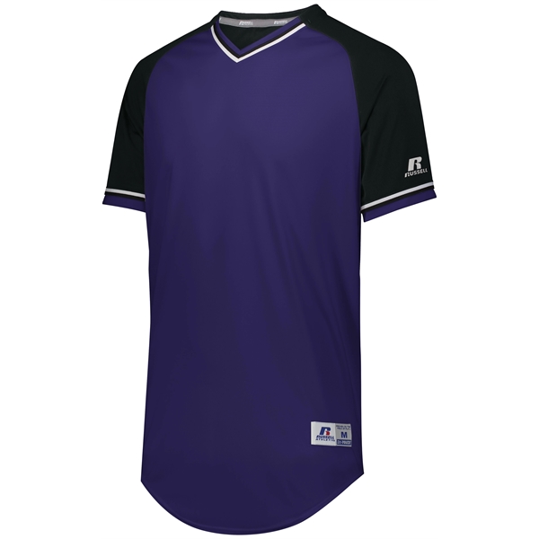 Youth Baseball V-Neck Jersey with 100% polyester double knit with color... from ASI 37461 Augusta Sportswear