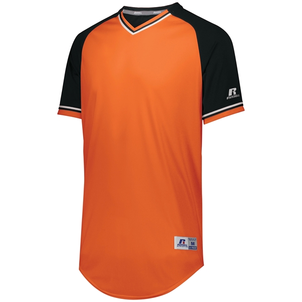 Youth Baseball V-Neck Jersey with 100% polyester double knit with color... from ASI 37461 Augusta Sportswear