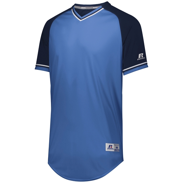 Youth Baseball V-Neck Jersey with 100% polyester double knit with color... from ASI 37461 Augusta Sportswear