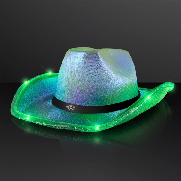 Light Up Iridescent Space Cowgirl Hat; Blank & Imprint Pricing... from ASI 34194 ALightPromos