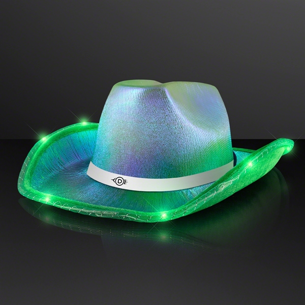 Light Up Iridescent Space Cowgirl Hat; Blank & Imprint Pricing... from ASI 34194 ALightPromos