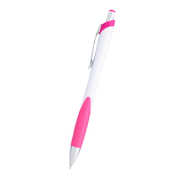 Sleek write Haven pen with low viscosity ink, a rubber grip... from ASI 61125 Hit Promotional Products
