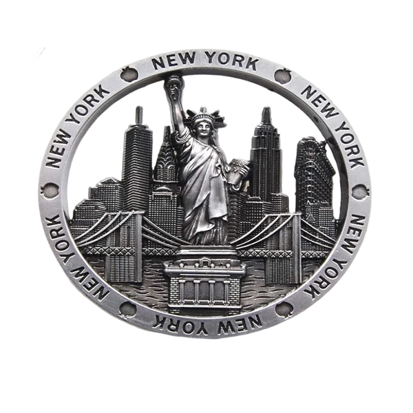 Customized zinc alloy fridge magnets with custom imprint... from ASI 37218 Athena Promo (tm)