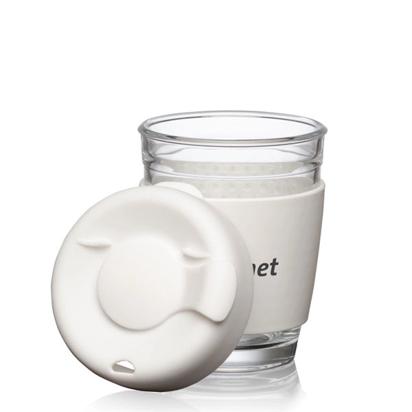 Retiro Borosilicate Glass Tumbler w/Silicone Lid - 8oz... from ASI 84592 St Regis Group