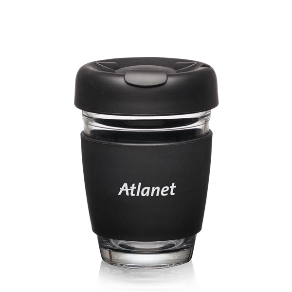 Retiro Borosilicate Glass Tumbler w/Silicone Lid - 8oz... from ASI 84592 St Regis Group