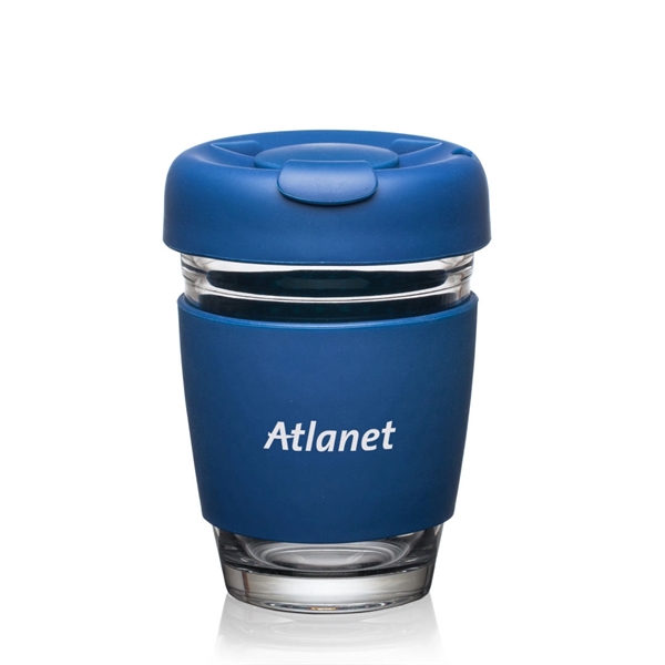 Retiro Borosilicate Glass Tumbler w/Silicone Lid - 8oz... from ASI 84592 St Regis Group