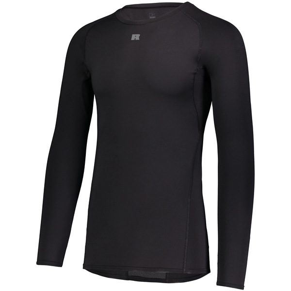 Men's Coolcore® Long Sleeve Compression Tee with 4-way stretch properties.... from ASI 37461 Augusta Sportswear