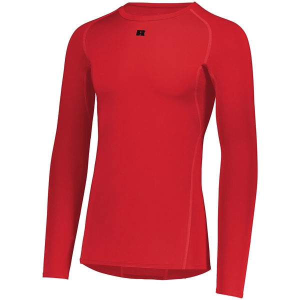 Men's Coolcore® Long Sleeve Compression Tee with 4-way stretch properties.... from ASI 37461 Augusta Sportswear