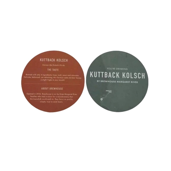 Absorbent paper coaster plus free FCP imprint on 1 location and... from ASI 37218 Athena Promo (tm)