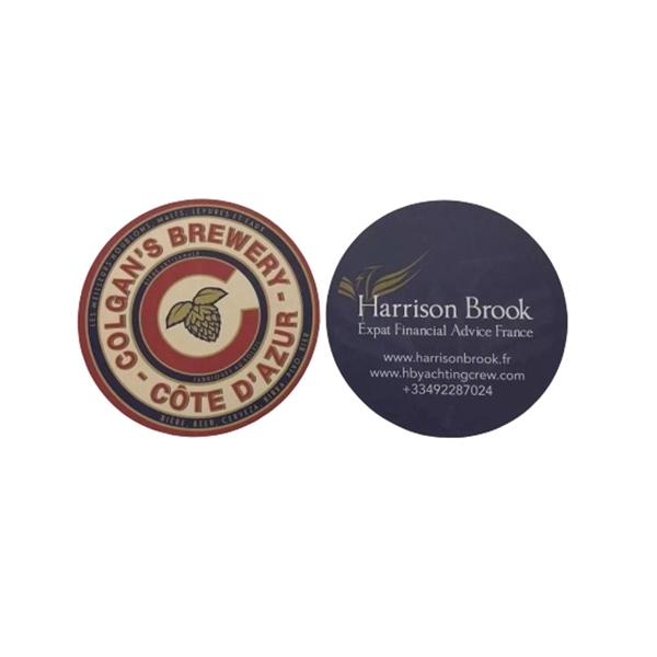 Absorbent paper coaster plus free FCP imprint on 1 location and... from ASI 37218 Athena Promo (tm)