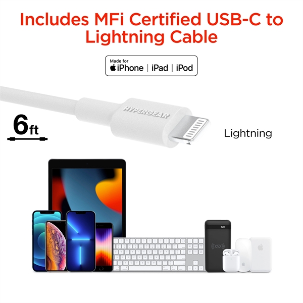 HyperGear Dual Wall Charger with 25W USB-C PD/PPS and 12W USB... from ASI 61005 Hirsch Gift Inc