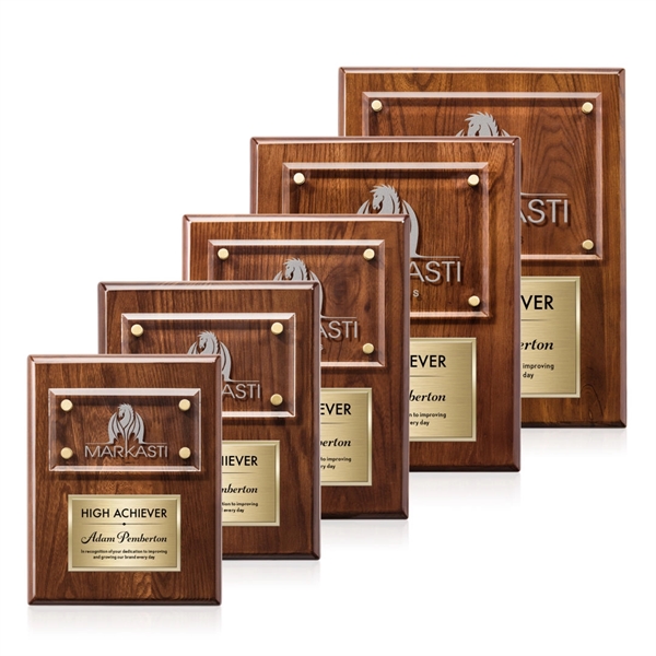 Gossamer Plaque - Walnut/Gold... from ASI 84592 St Regis Group / St Regis