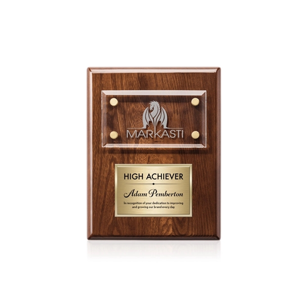 Gossamer Plaque - Walnut/Gold... from ASI 84592 St Regis Group / St Regis
