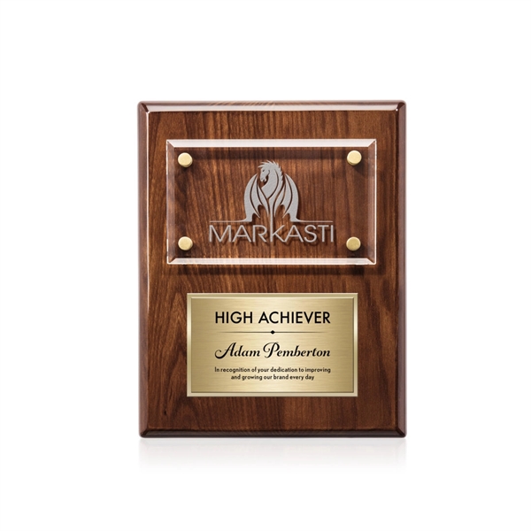 Gossamer Plaque - Walnut/Gold... from ASI 84592 St Regis Group / St Regis