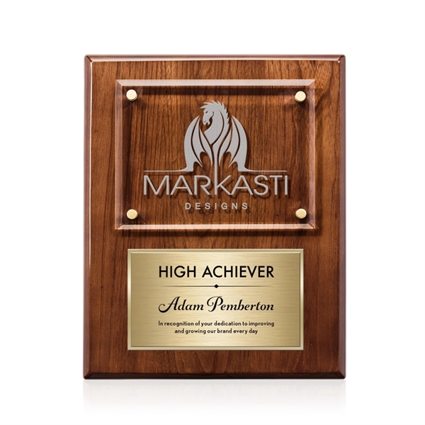 Gossamer Plaque - Walnut/Gold... from ASI 84592 St Regis Group / St Regis