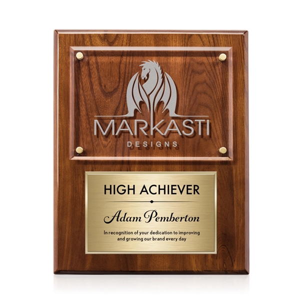 Gossamer Plaque - Walnut/Gold... from ASI 84592 St Regis Group / St Regis