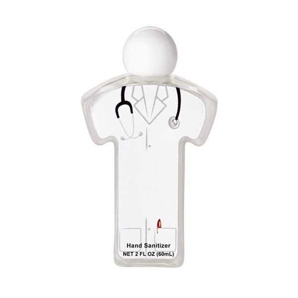 Plastic bottle filled antibacterial hand sanitizer gel with screw-on cap and... from ASI 79530 Prime Line