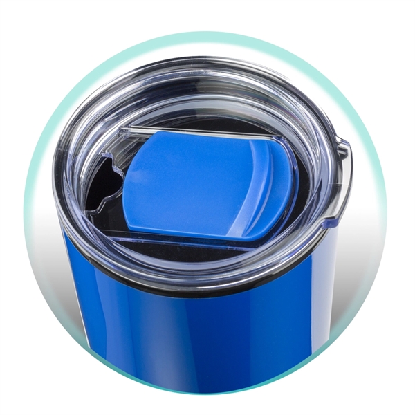 Customizable 32-ounce plastic double-walled travel mug with color coordinated sliding lid.... from ASI 39552 BEL Promo