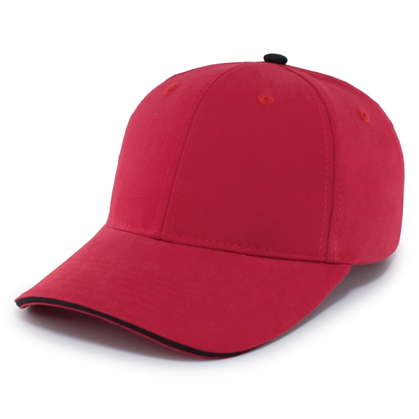 Brushed Twill Cap with Sandwich Bill.... from ASI 37461 Augusta Sportswear / Pacific Headwear
