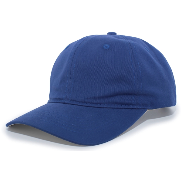 The Brushed Cotton Twill Hook-And-Loop Adjustable Cap delivers an easygoing fit... from ASI 37461 Augusta Sportswear / Pacific Headwear
