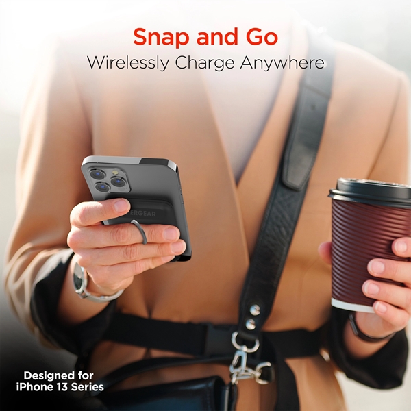 MagSafe Compatible Power Bank Magnetically Connects to iPhone + 20W USB-C... from ASI 61005 Hirsch Gift Inc