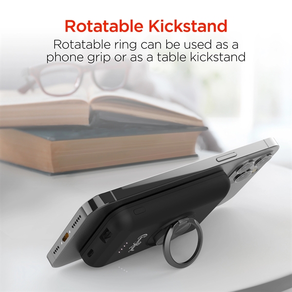 MagSafe Compatible Power Bank Magnetically Connects to iPhone + 20W USB-C... from ASI 61005 Hirsch Gift Inc