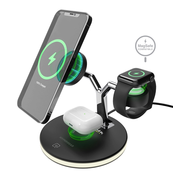 HyperGear MaxCharge 3-in-1 MagSafe Wireless Charging Stand for iPhone 12 &... from ASI 61005 Hirsch Gift Inc
