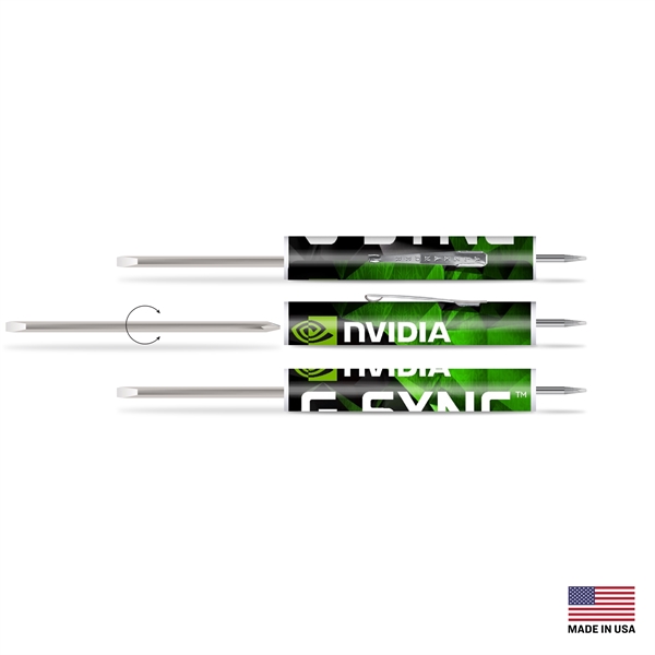 Reversible Pocket Screwdriver with #0 Slotted and Phillips heads.... from ASI 34040 Alexander Mfg Co