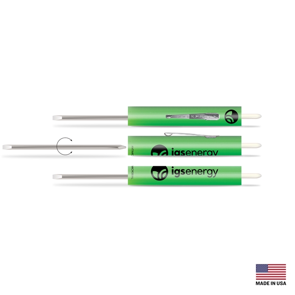 Reversible Pocket Screwdriver with #0 Slotted and Phillips heads.... from ASI 34040 Alexander Mfg Co