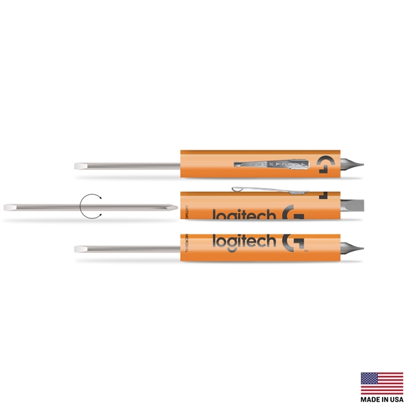 Reversible Pocket Screwdriver with #0 Slotted and Phillips heads.... from ASI 34040 Alexander Mfg Co