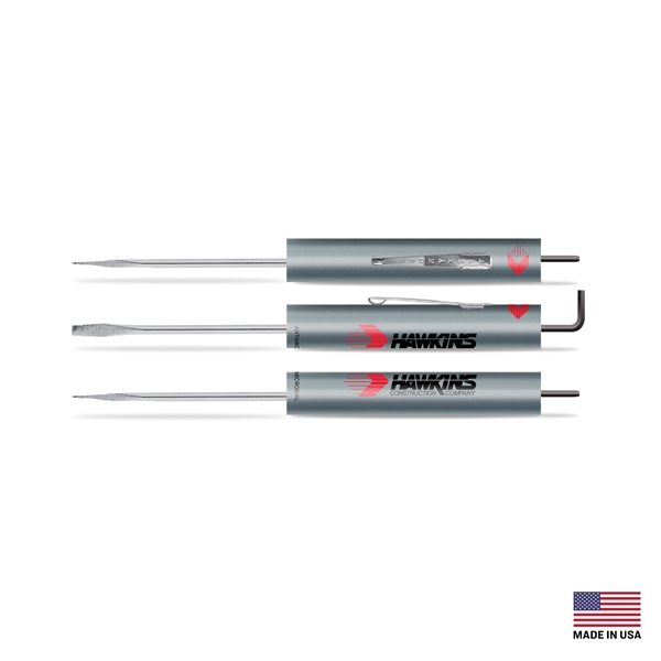 Fixed Blade Pocket Screwdriver with 27 Tool Options. Great for all... from ASI 34040 Alexander Mfg Co