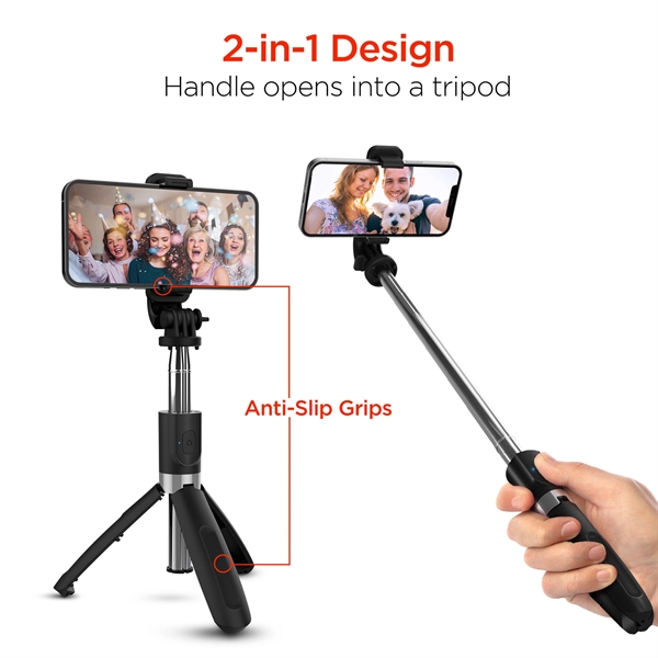 Wireless Selfie Stick & Tripod Universal Stand for Phone, Camera or... from ASI 61005 Hirsch Gift Inc