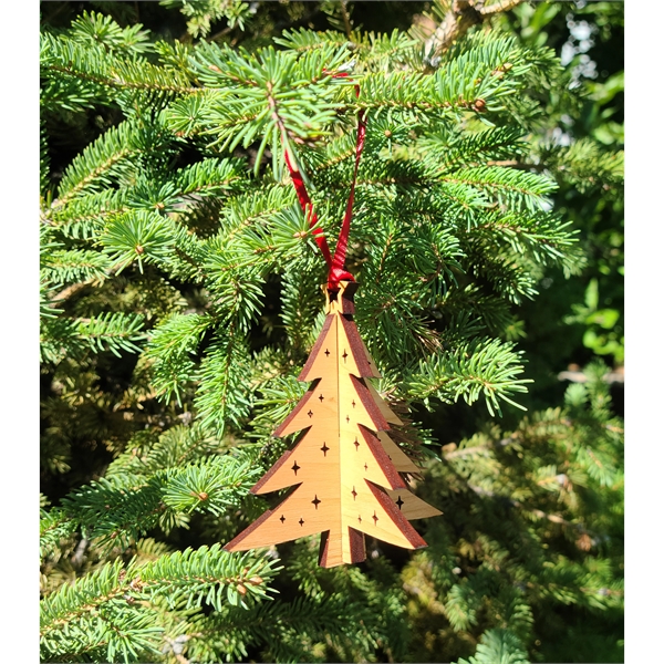 3.5" custom engraved 3D tree ornaments - made in the USA.... from ASI 92531 Unique Custom Products / UCP