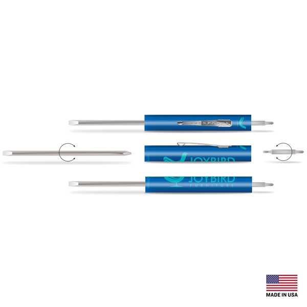 Pocket Screwdriver with #0 Phillips/Slotted Reversible Blade, #00 Phillips/2MM Slotted Reversible... from ASI 34040 Alexander Mfg Co