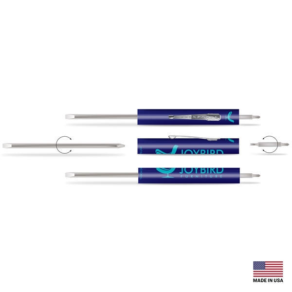 Pocket Screwdriver with #0 Phillips/Slotted Reversible Blade, #00 Phillips/2MM Slotted Reversible... from ASI 34040 Alexander Mfg Co