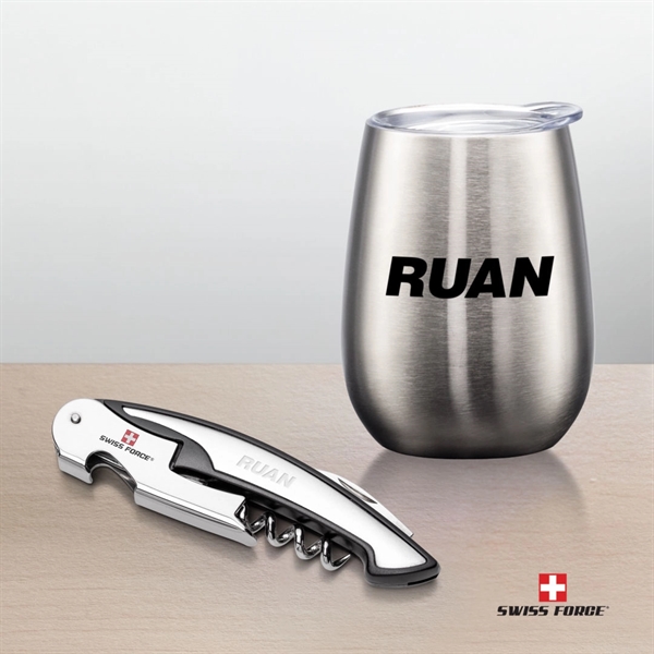 Swiss Force® Rosette Wine Gift Set... from ASI 84592 St Regis Group