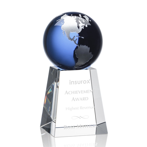 The universal Heathcote Award features a Sapphire Optical Crystal globe with... from ASI 84592 St Regis Group / St Regis