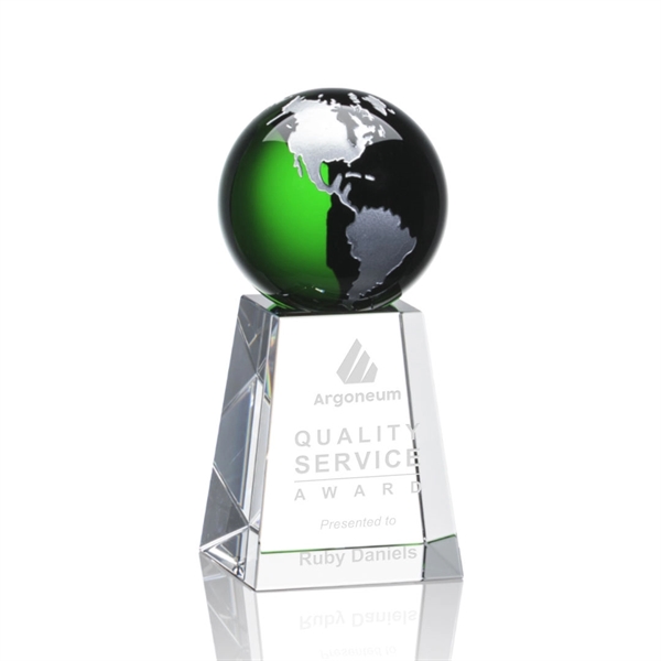 The universal Heathcote Award features an Emerald Optical Crystal globe with... from ASI 84592 St Regis Group / St Regis