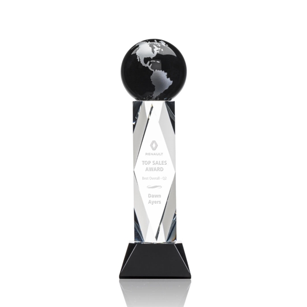 This award features a 4" Black Optical global with gold or... from ASI 84592 St Regis Group / St Regis
