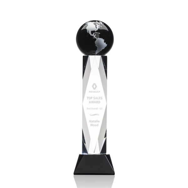 This award features a 4" Black Optical global with gold or... from ASI 84592 St Regis Group / St Regis