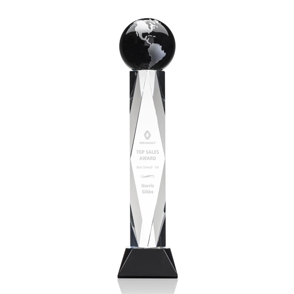 This award features a 4" Black Optical global with gold or... from ASI 84592 St Regis Group / St Regis