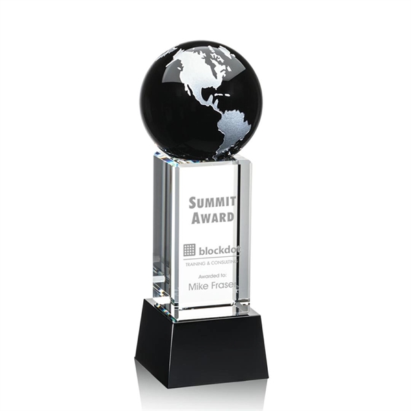 The Luz Globe award features a Black Optical Crystal globe perched... from ASI 84592 St Regis Group / St Regis