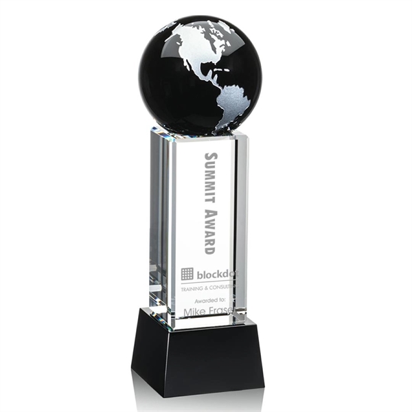 The Luz Globe award features a Black Optical Crystal globe perched... from ASI 84592 St Regis Group / St Regis